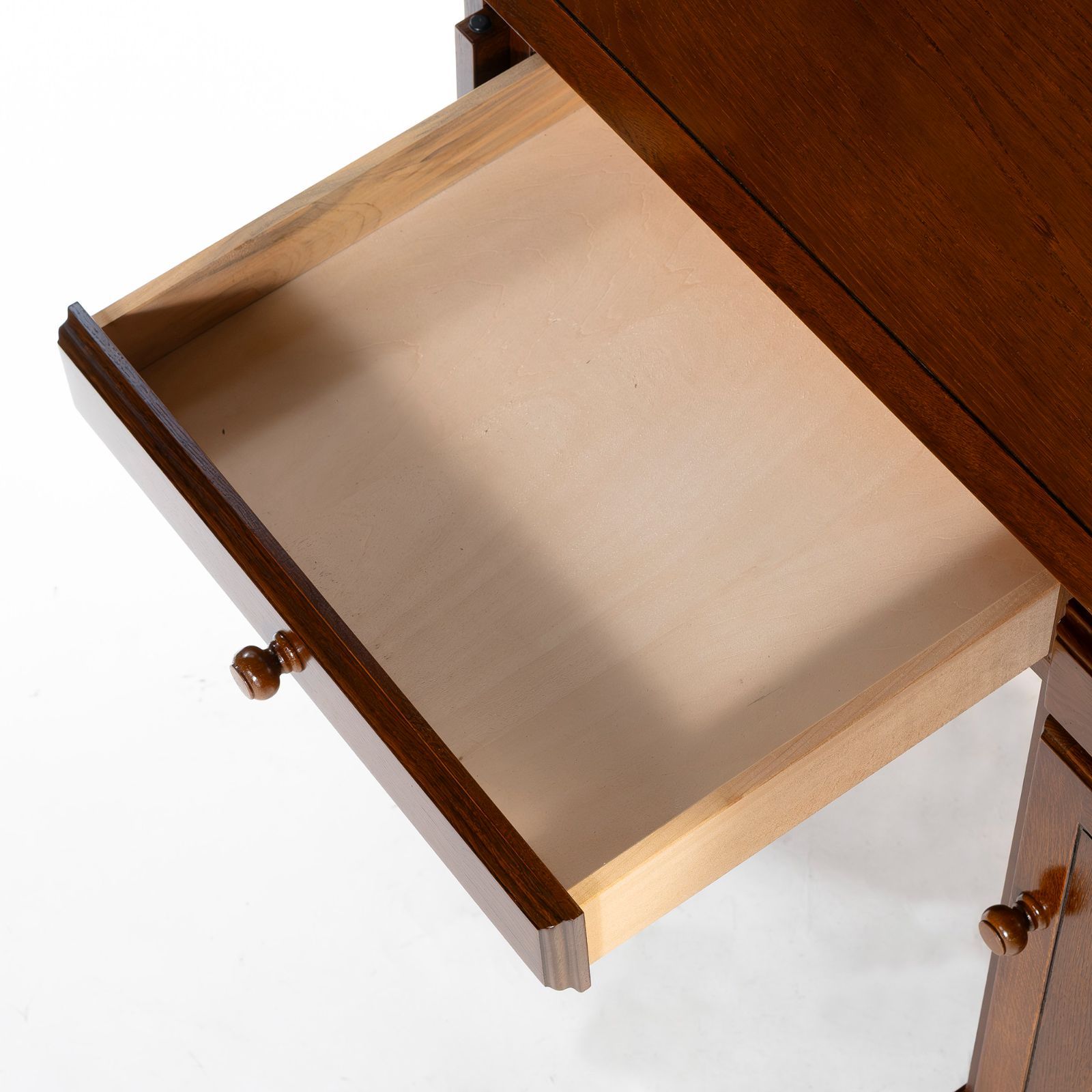 ライティングビューロー 越後民芸 オーク材 日本製 国産家具 民芸家具