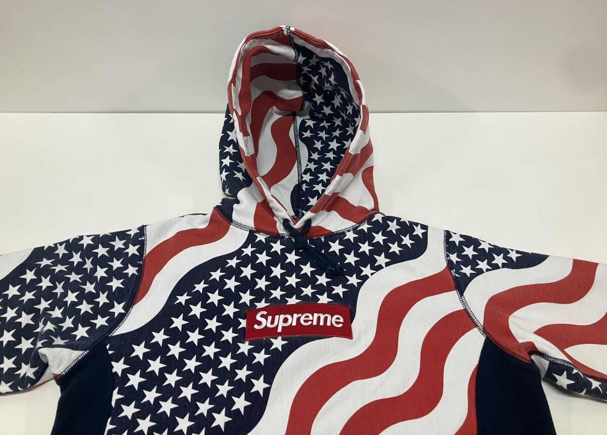 Supreme シュプリーム パーカー 14AW Box Logo Pullover Flag ボックス