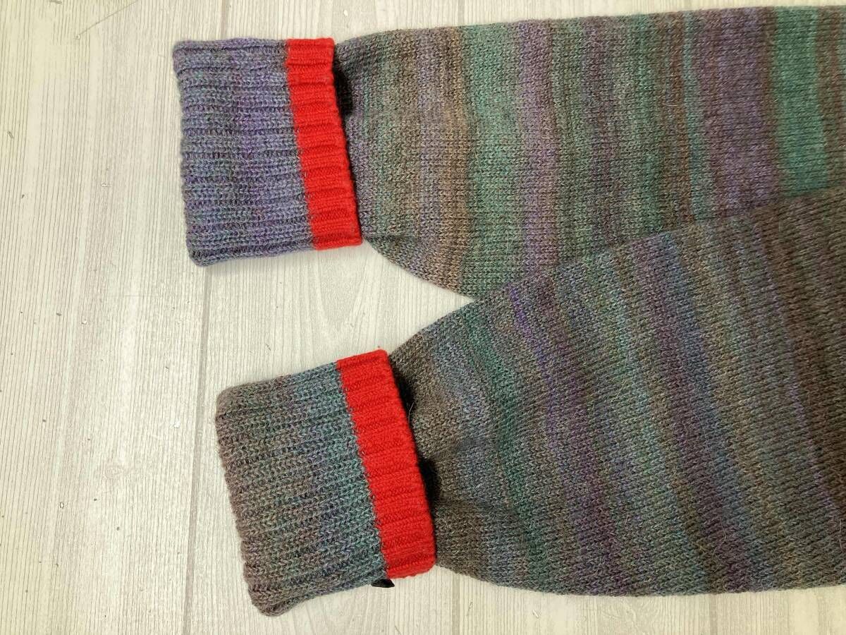 M.&KYOKO エムアンドキョウコ KBAF843W マルチボーダー 長袖 ニット