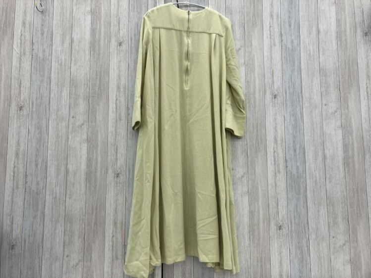 ebure エーブル 長袖ロングワンピース レディース カシミヤ ライムイエロー