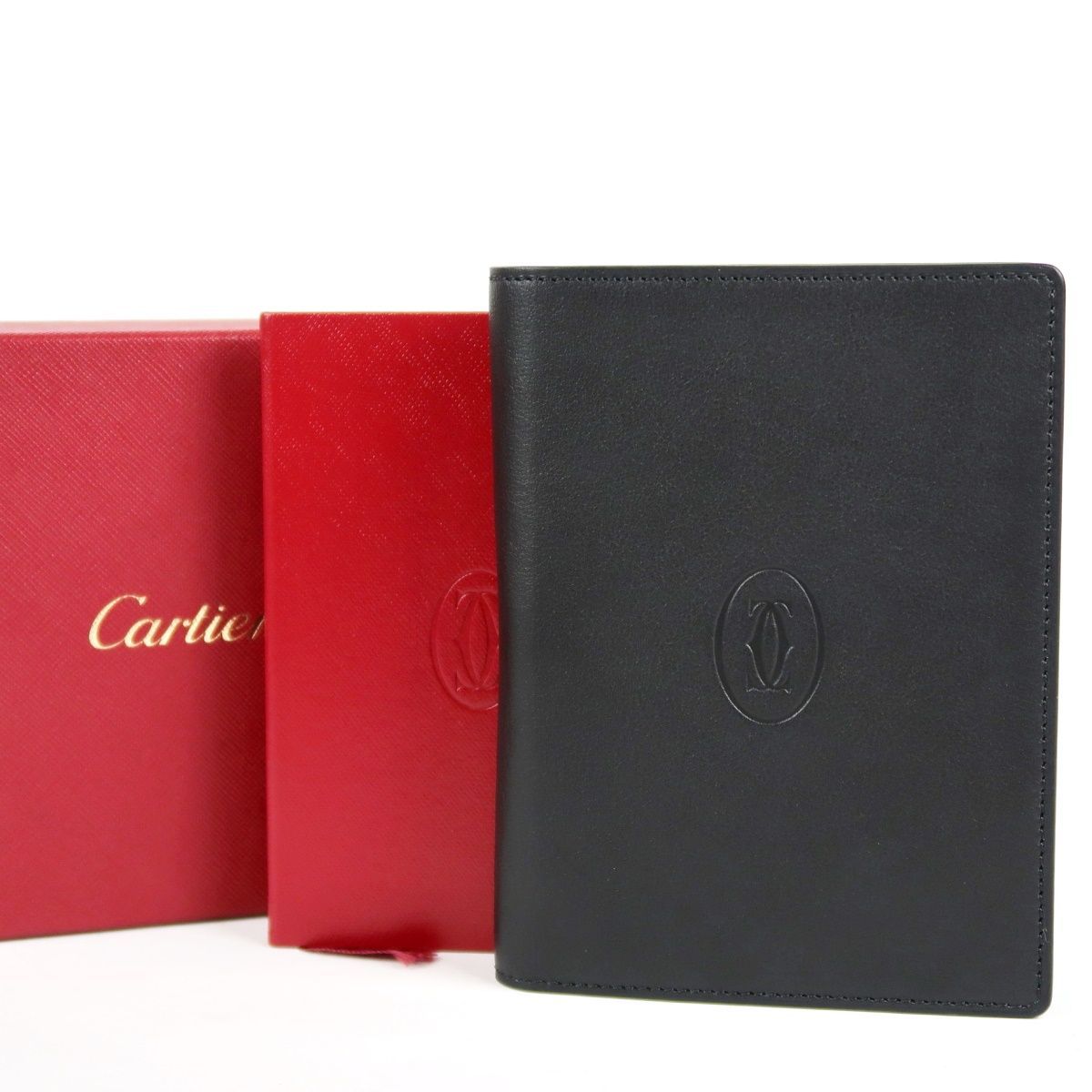 新品同様・未使用】Cartier カルティエ 手帳カバー メモ帳 レザー 小物