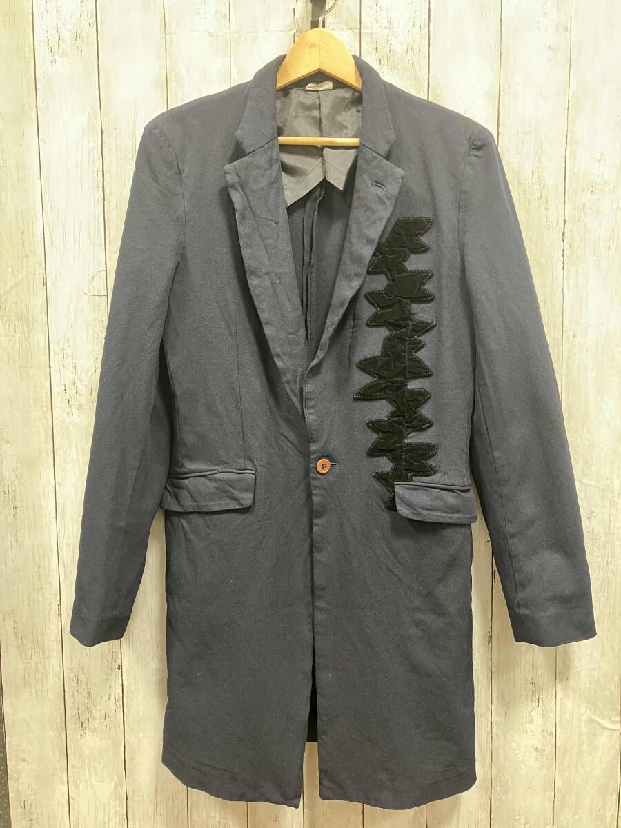 COMME des GARCONS HOMME PLUS AD 2006 ポリ縮絨ロングジャケット PR-J 063 その他コート コムデギャルソンオムプリュス