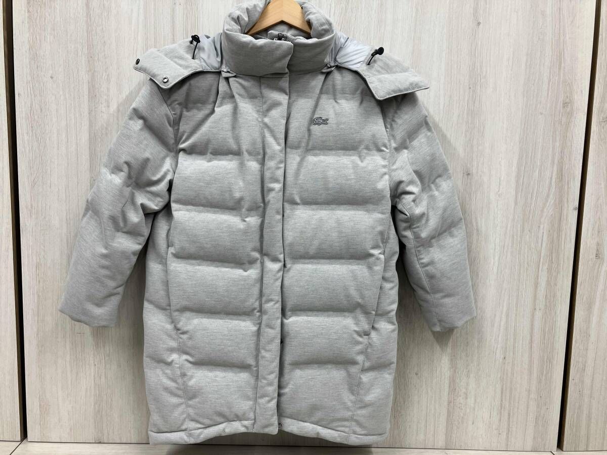 レディース LACOSTE ラコステ ダウンコート サイズ表記36 グレー 