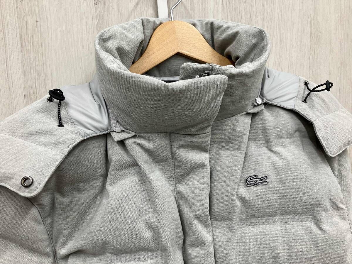 レディース LACOSTE ラコステ ダウンコート サイズ表記36 グレー 
