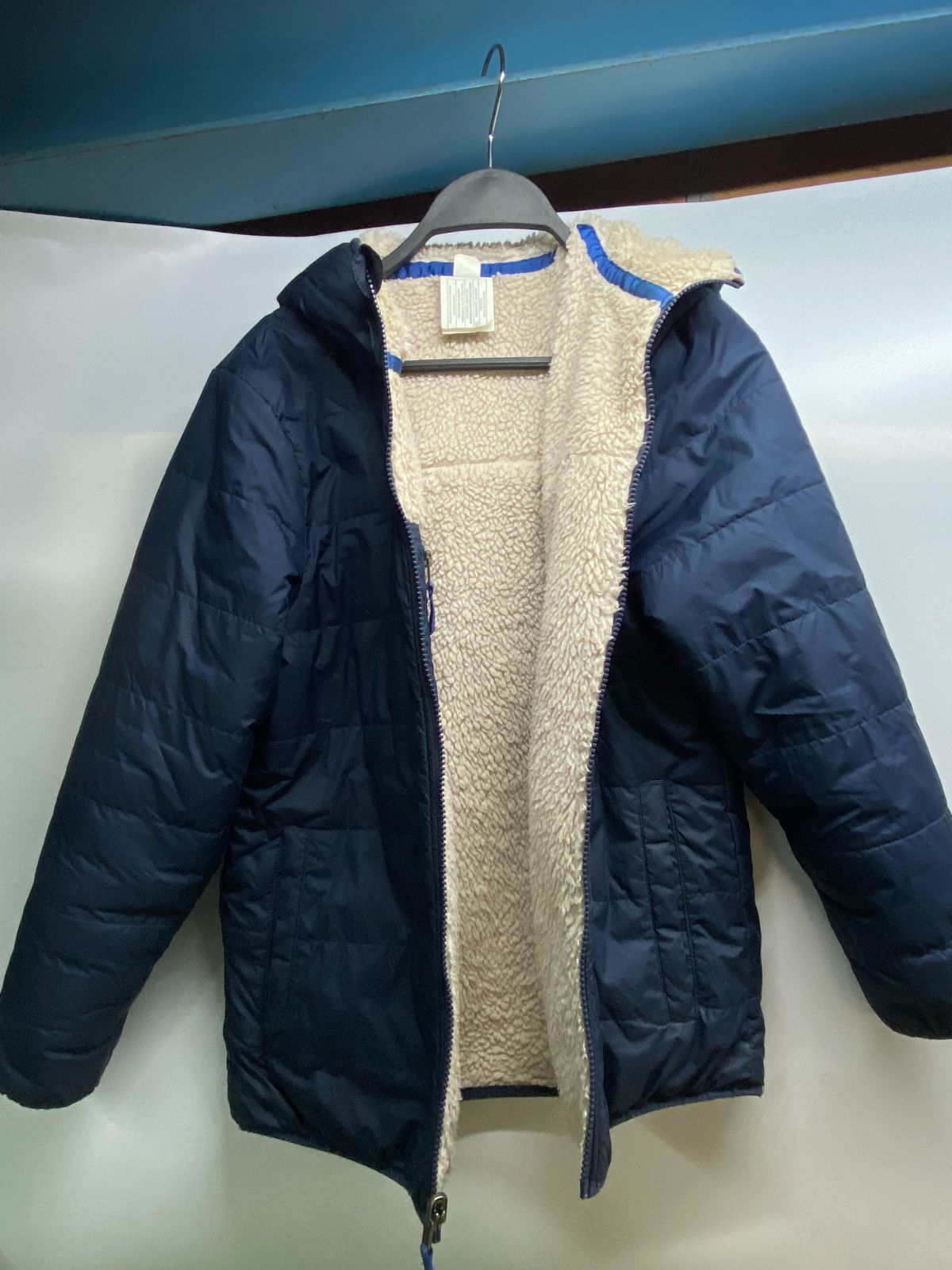 ○patagonia パタゴニア ジャンバー ブルゾン リバーシブル 紺色 子供