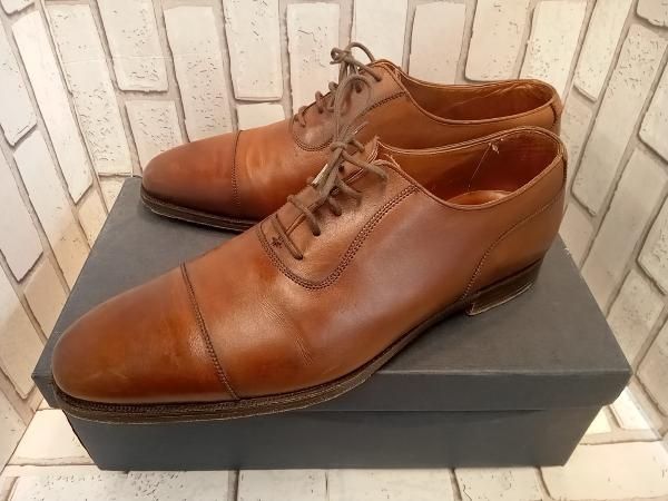 - JONES クロケットアンドジョーンズ ドレスシューズ イギリス製 ストレートチップ 27.0 cm ブラウン