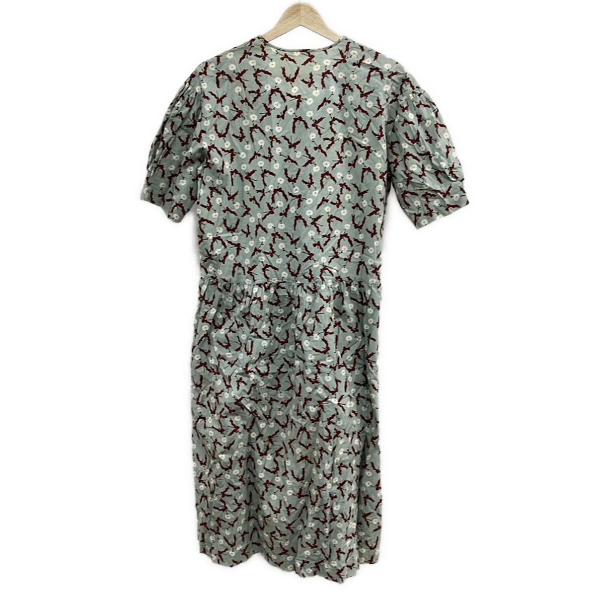 PINK HOUSE ピンクハウス ワンピース レディース - ライトブルー×レッド×マルチ 半袖 ロング 花柄