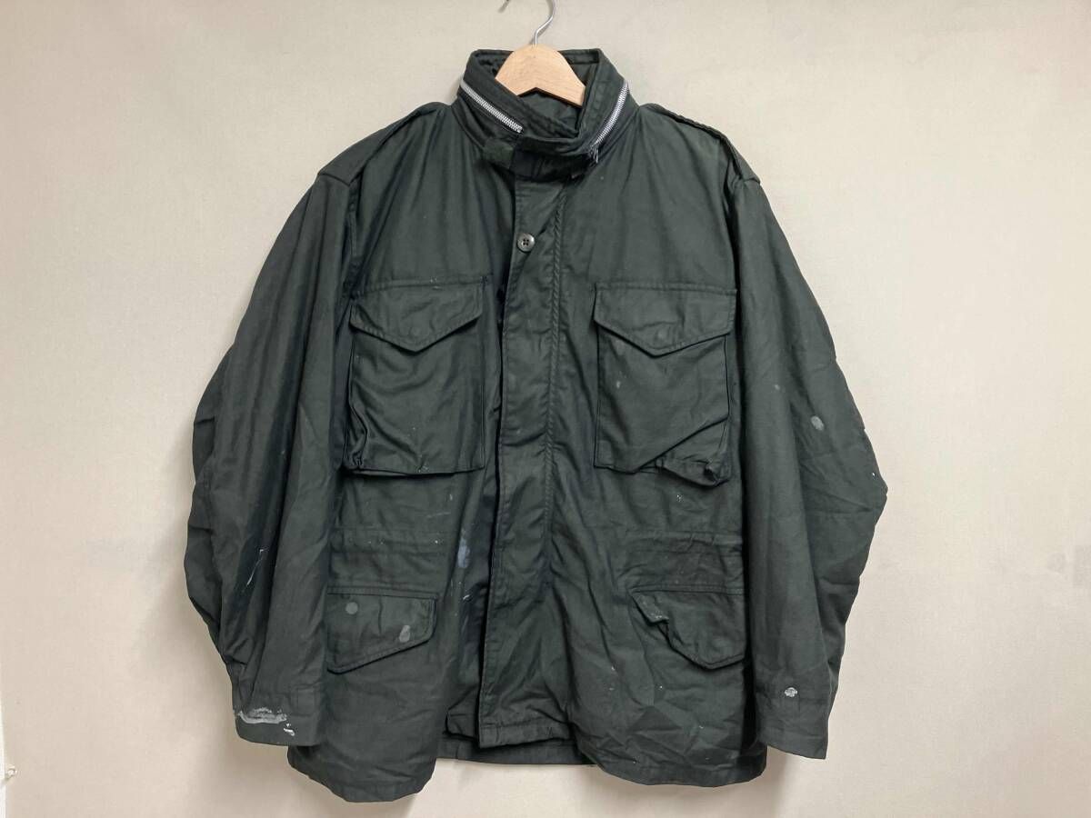 1970 s M-65 Field Jacket 1970年代 ミリタリー フィールドジャケット 後染め ペンキ飛び SCOVILジップ 古着 ヴィンテージ モスグリーン