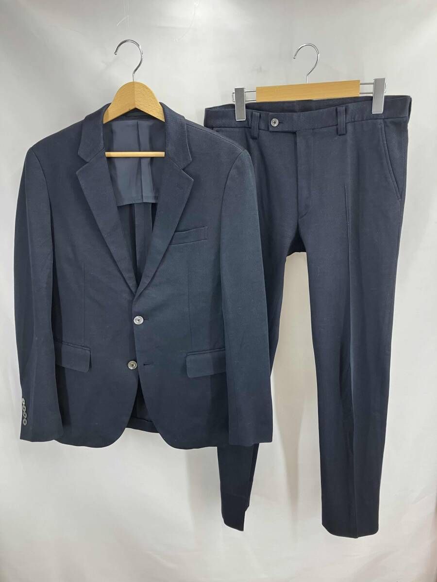 EPOCA UOMO エポカウォモ アウター セットアップ スーツ M 1 D 87-583-29 サイズ46 ネイビー 通年