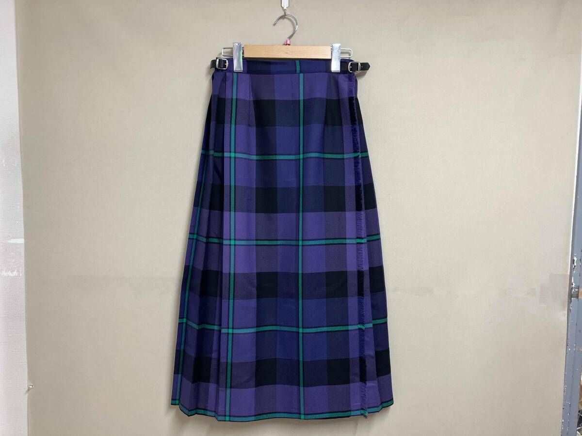 O NEIL OF DUBLIN オニールオブダブリン 3 コンビキルトスカート チェックスカート サイズUS 8 パープル