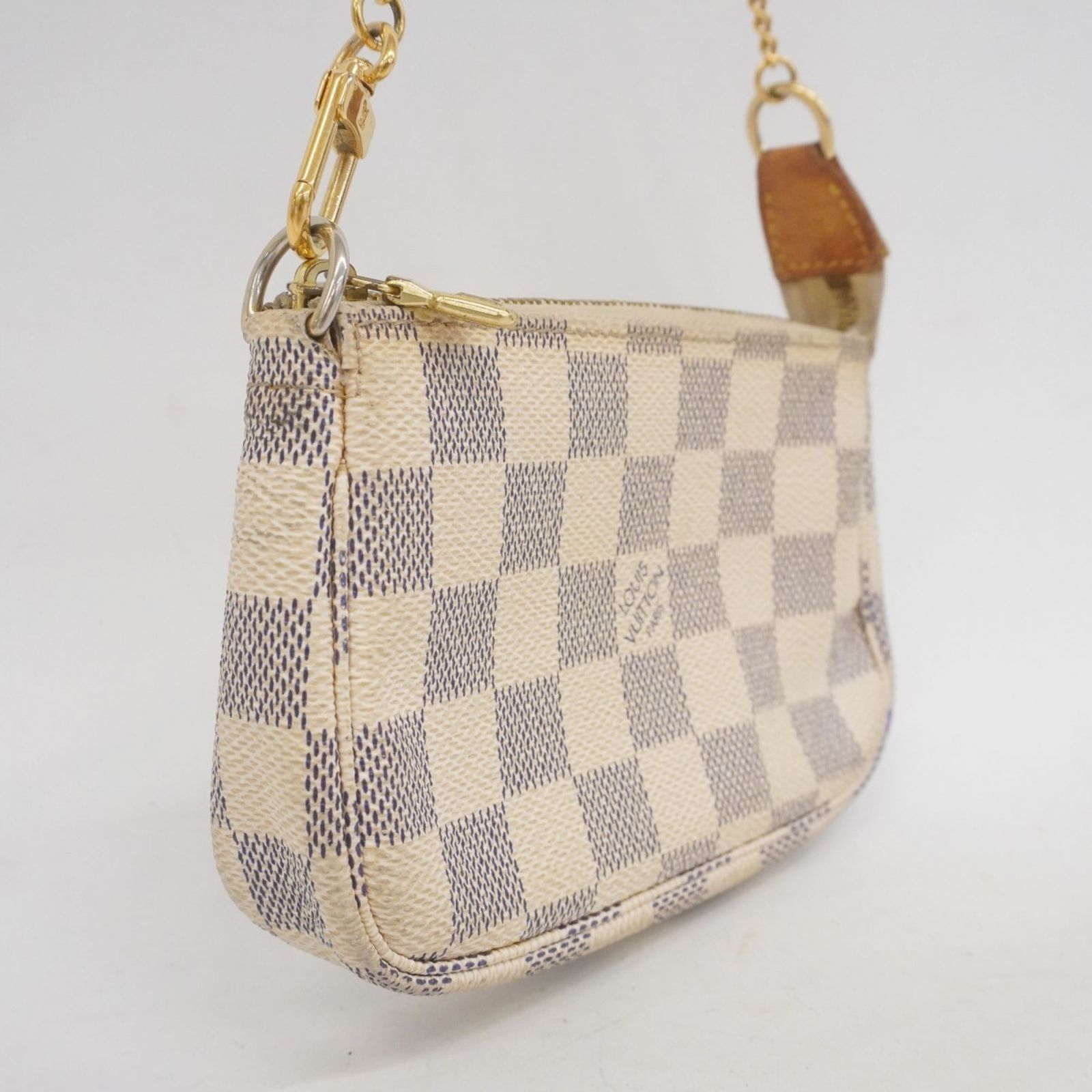 ルイ ヴィトン Louis Vuitton バッグ ポーチ ダミエ アズール ミニポシェットアクセソワール N 58010 ホワイトレディース