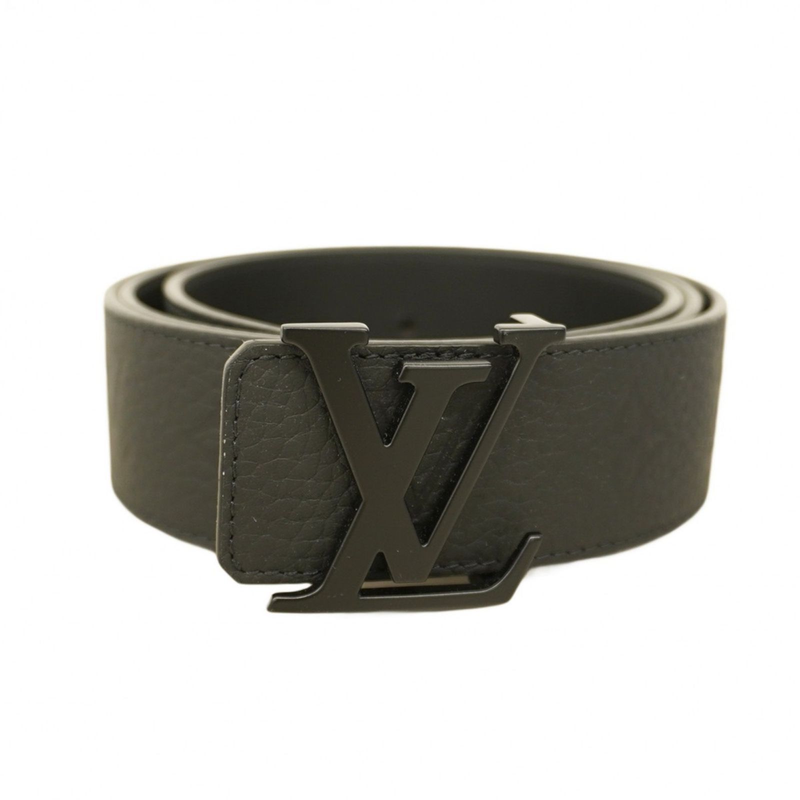 ルイ ヴィトン Louis Vuitton ベルト モノグラム トリヨン LVイニシャル 40 MM リバーシブル M 4487 ブラックメンズ