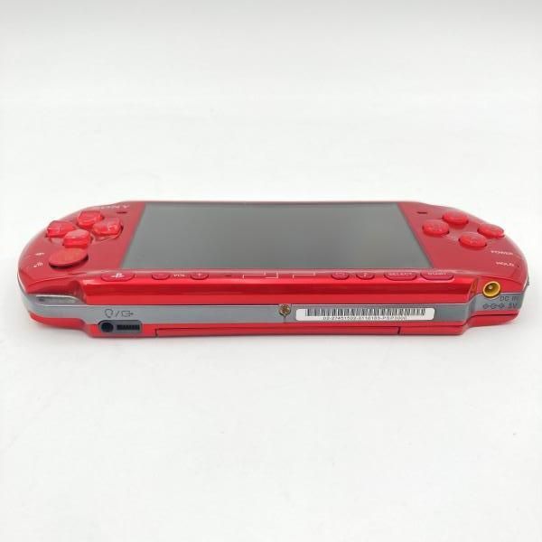 本体 SONY PSP ラディアントレッド 3000 バッテリー無 異音あり 画面ヤケ 6