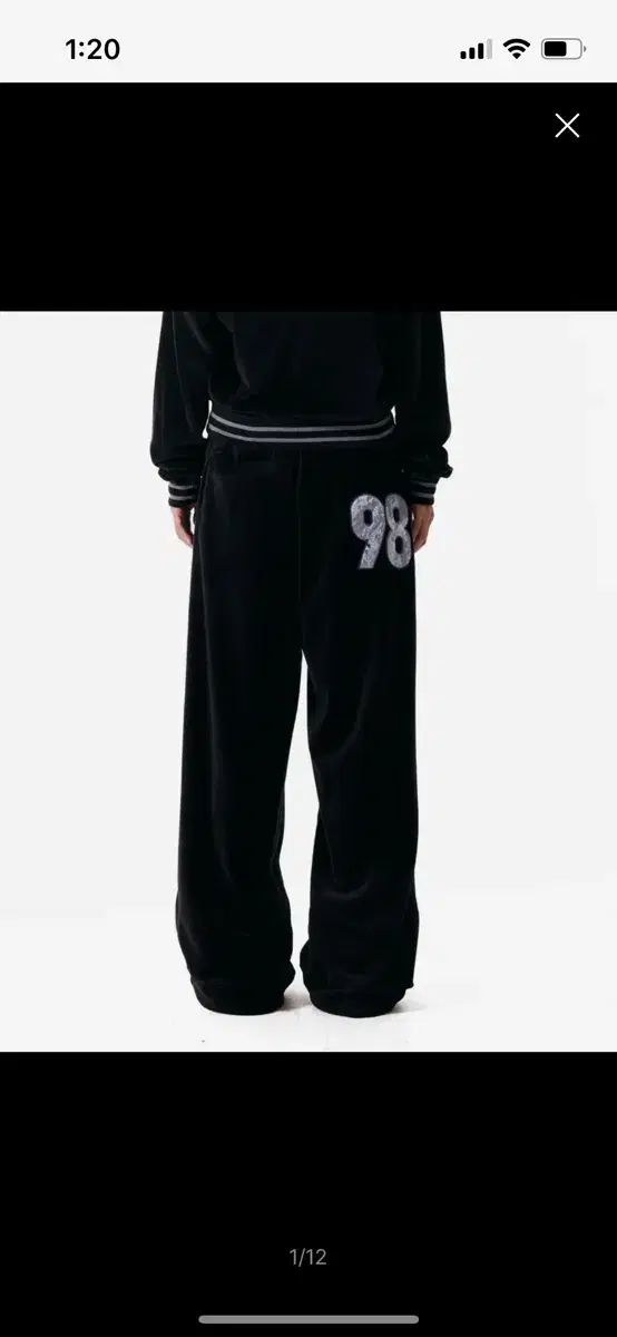 新商品 アカム 98 pat velour pants