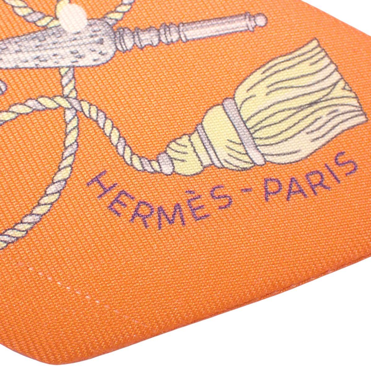  HERMES エルメス LES CLES A POIS レク ポア ツイリー オレンジ シルク スカーフ アパレル ファッション小物 バッグ小物 レディース アラモード バンダナ スカーフ 小物