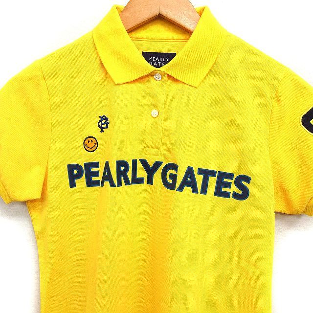 パーリーゲイツ PEARLY GATES 国内正規品 ポロシャツ 半袖 ラバーロゴ
