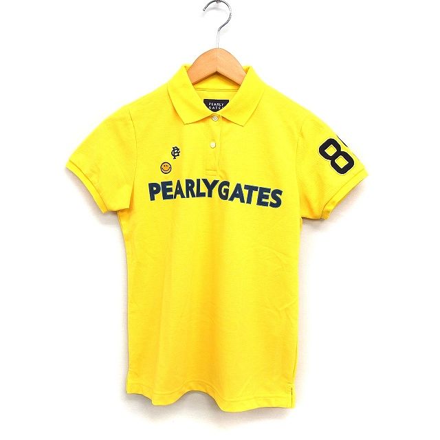 パーリーゲイツ PEARLY GATES 国内正規品 ポロシャツ 半袖 ラバーロゴ