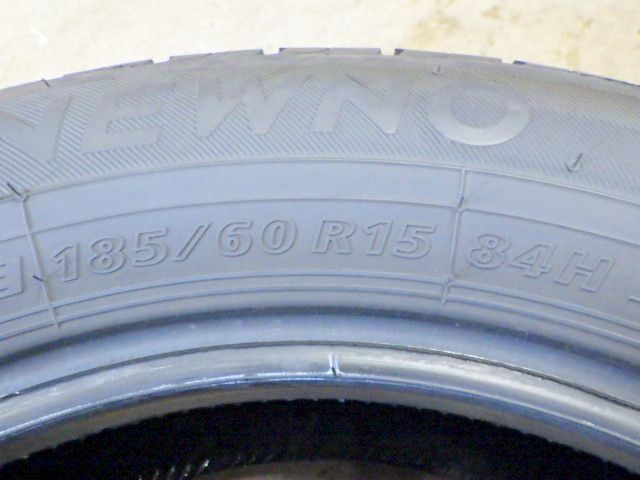  M 301 E 2025 25年製造 約8部山 BS NEWNO 185 60 R 15 4本 13インチ サマータイヤ ノーマルタイヤ