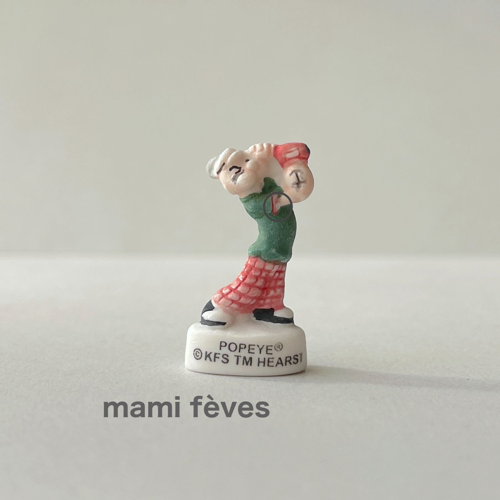 フェーヴ ポパイ③ フランス フェーブ ミニチュア陶器 - メルカリ