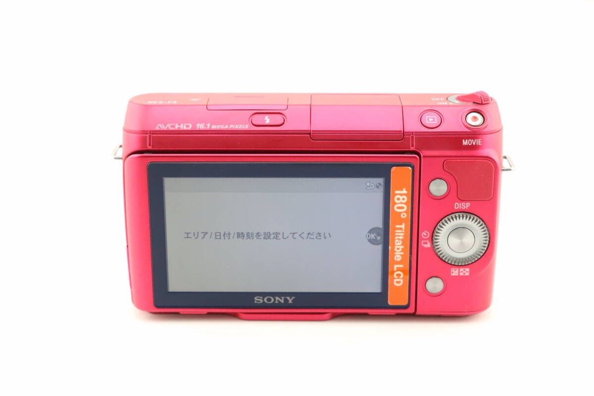 ☆美品☆ショット数1,298 回☆ソニー SONY NEX-F3 ボディ ピンク
