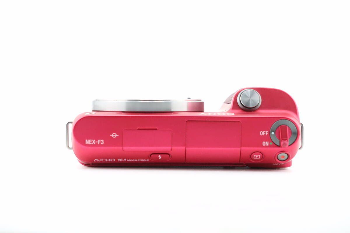 ☆美品☆ショット数1,298 回☆ソニー SONY NEX-F3 ボディ ピンク