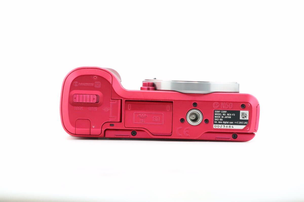 ☆美品☆ショット数1,298 回☆ソニー SONY NEX-F3 ボディ ピンク