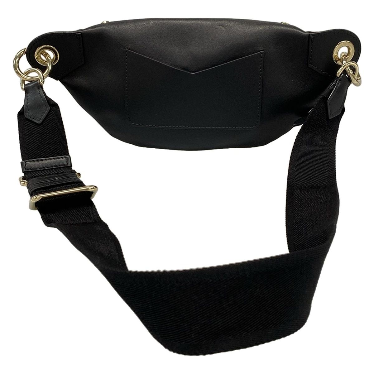 【美品】ジミーチュウ ウエストポーチ ショルダーバッグ スタッズ ブラック 黒 JIMMY CHOO(ジミーチュウ) ウエストポーチ ロケット 黒 スタッズ