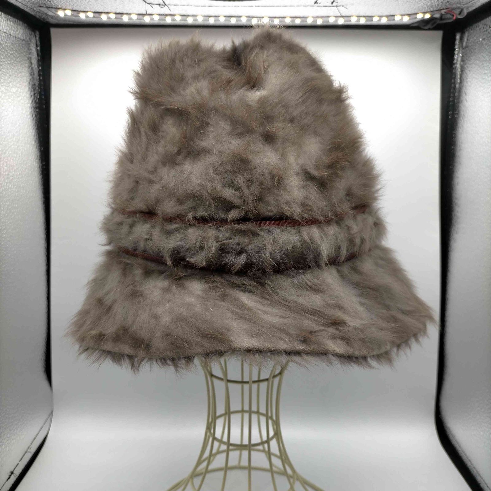 クリスチャンディオール Christian Dior 60 S ～ chapeaux paris york OLD ボア シャギー バケットハット レディース 表記無