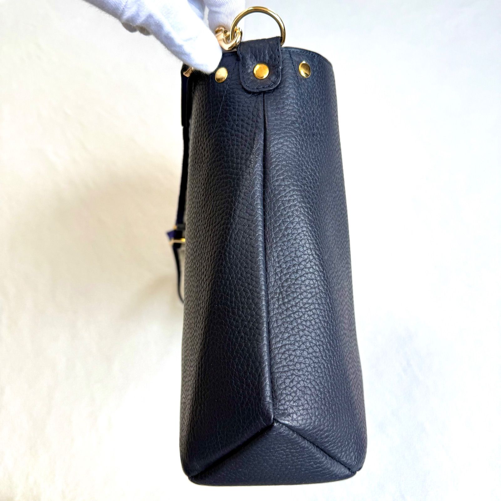 【美品】ATAO アタオ エルヴィ ネイビー 2way ショルダーバッグ 極美品未使用級・ネイビー✨ATAO アタオ エルヴィ ELVY 2way