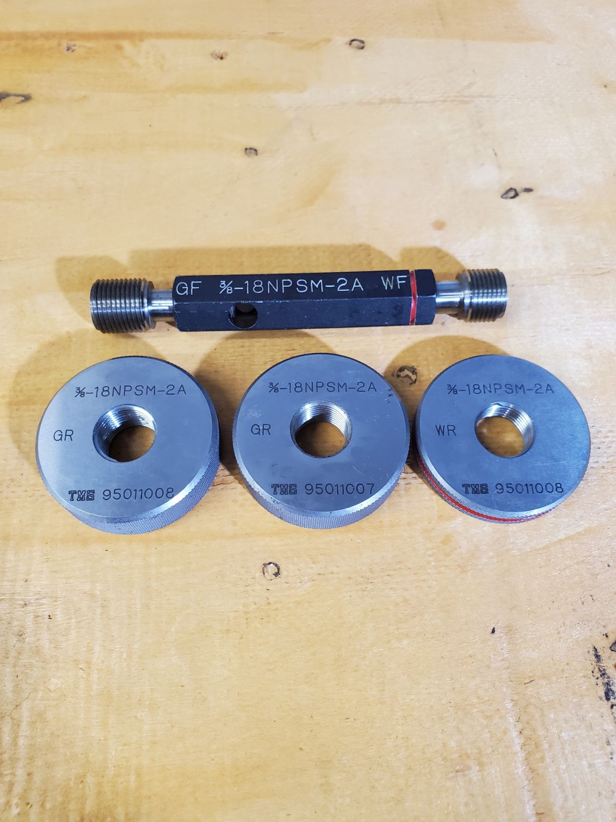 TMS 三鷹精工 ネジリングゲージ ネジプラグゲージ セット 3 8 18 NPSM 2 A