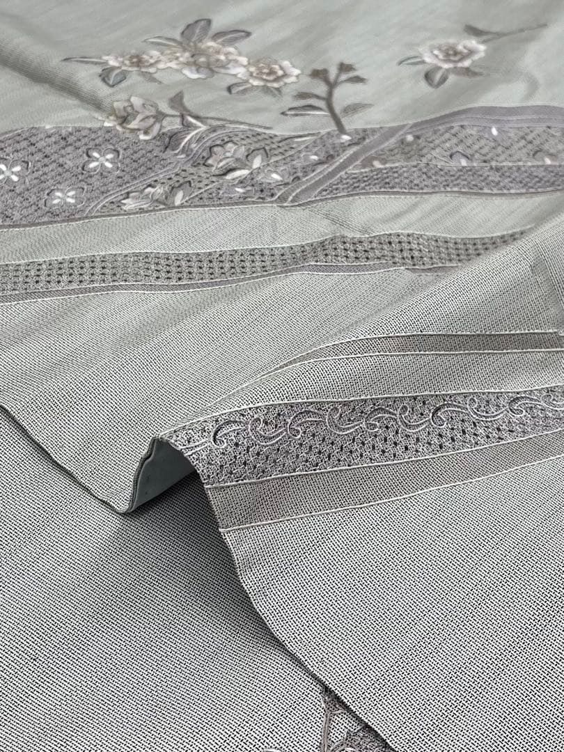 蘇州刺繍 汕頭刺繍 付け下げ 訪問着 大島紬 正絹 A129 - メルカリ
