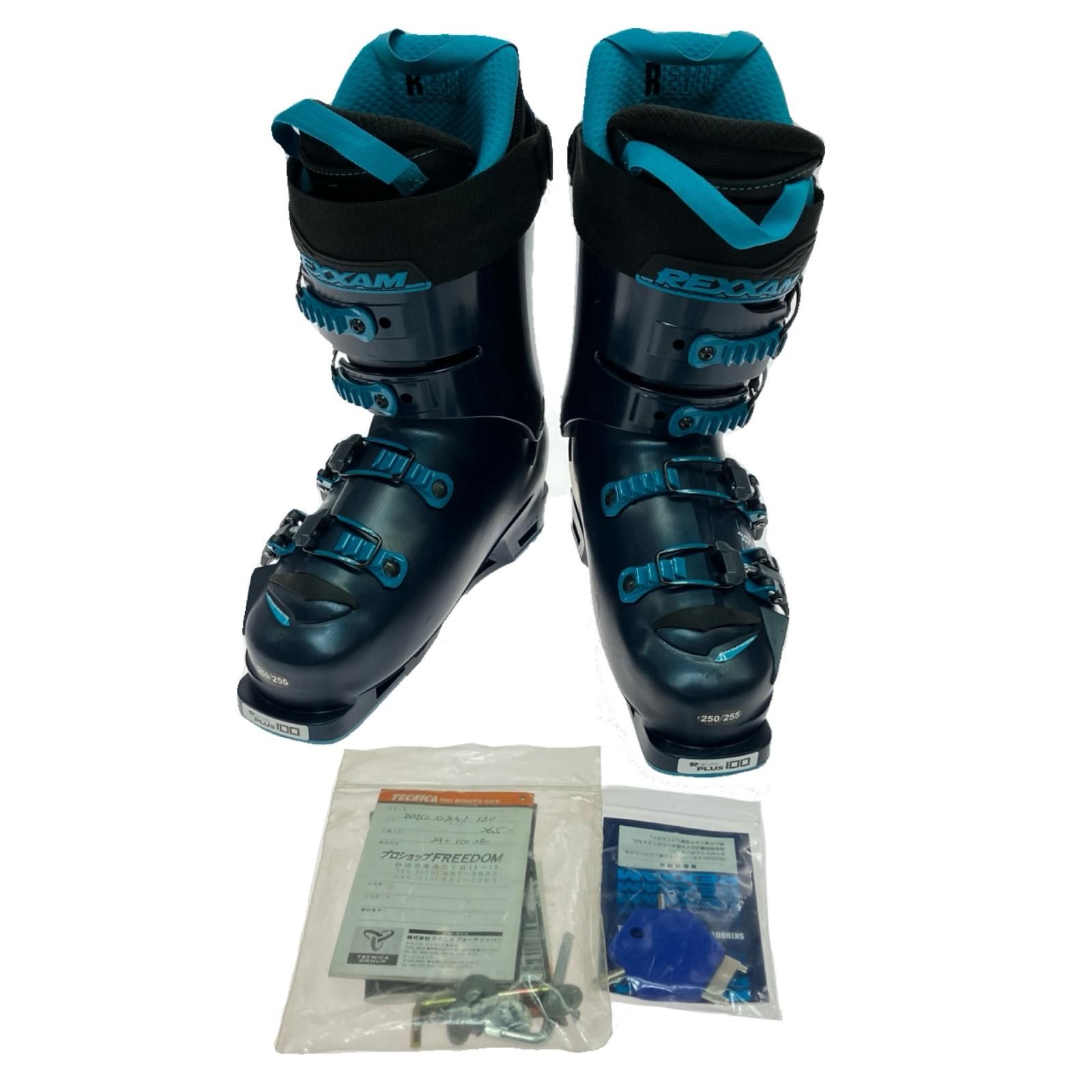 スキー ブーツ 25.5 ブラック/ブルー REXXAM レクザム スキーブーツ 25.5cm ソールサイズ293mm ブラック