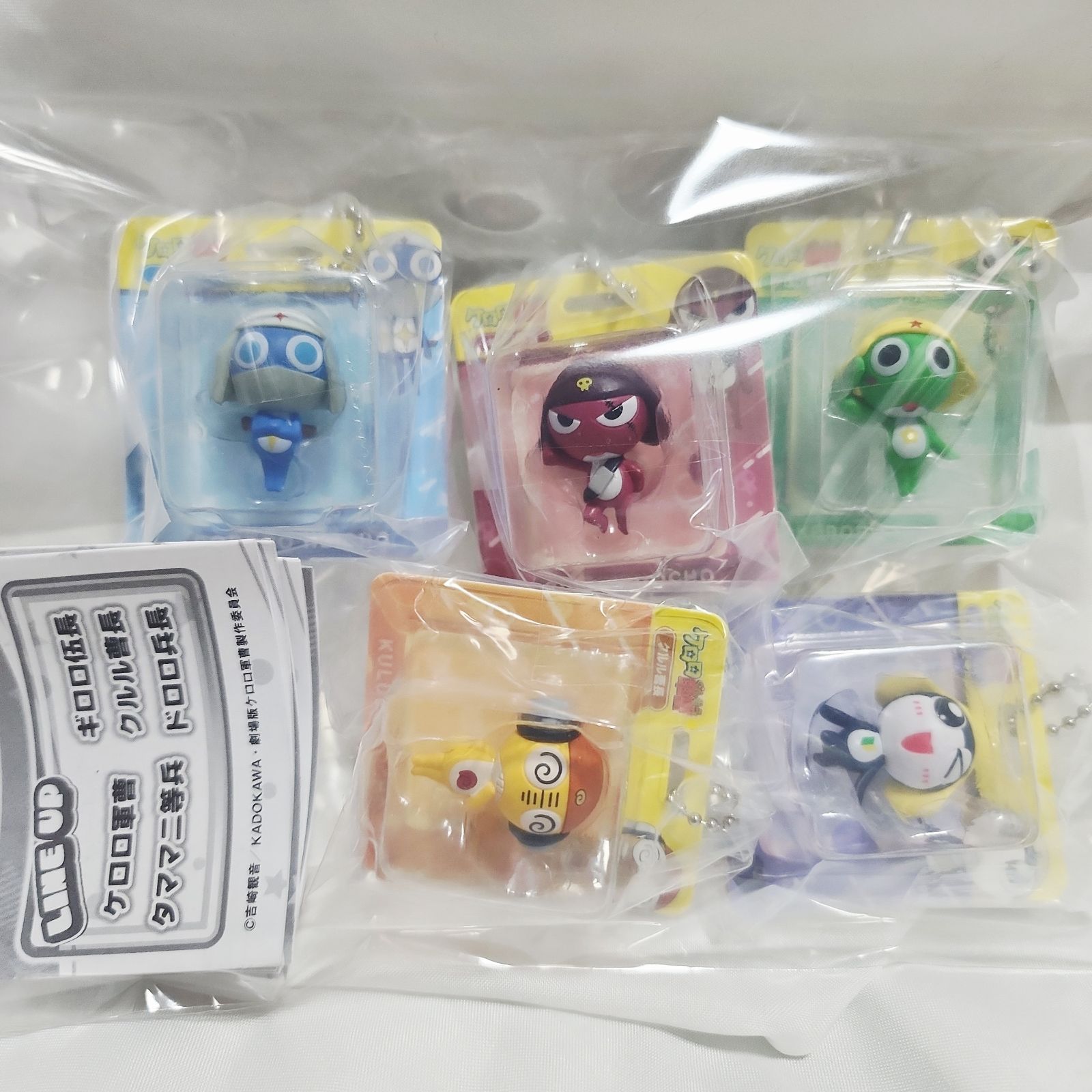 Biz配送 全5種 コンプ ケロロ軍曹 ブリスターチャームコレクション