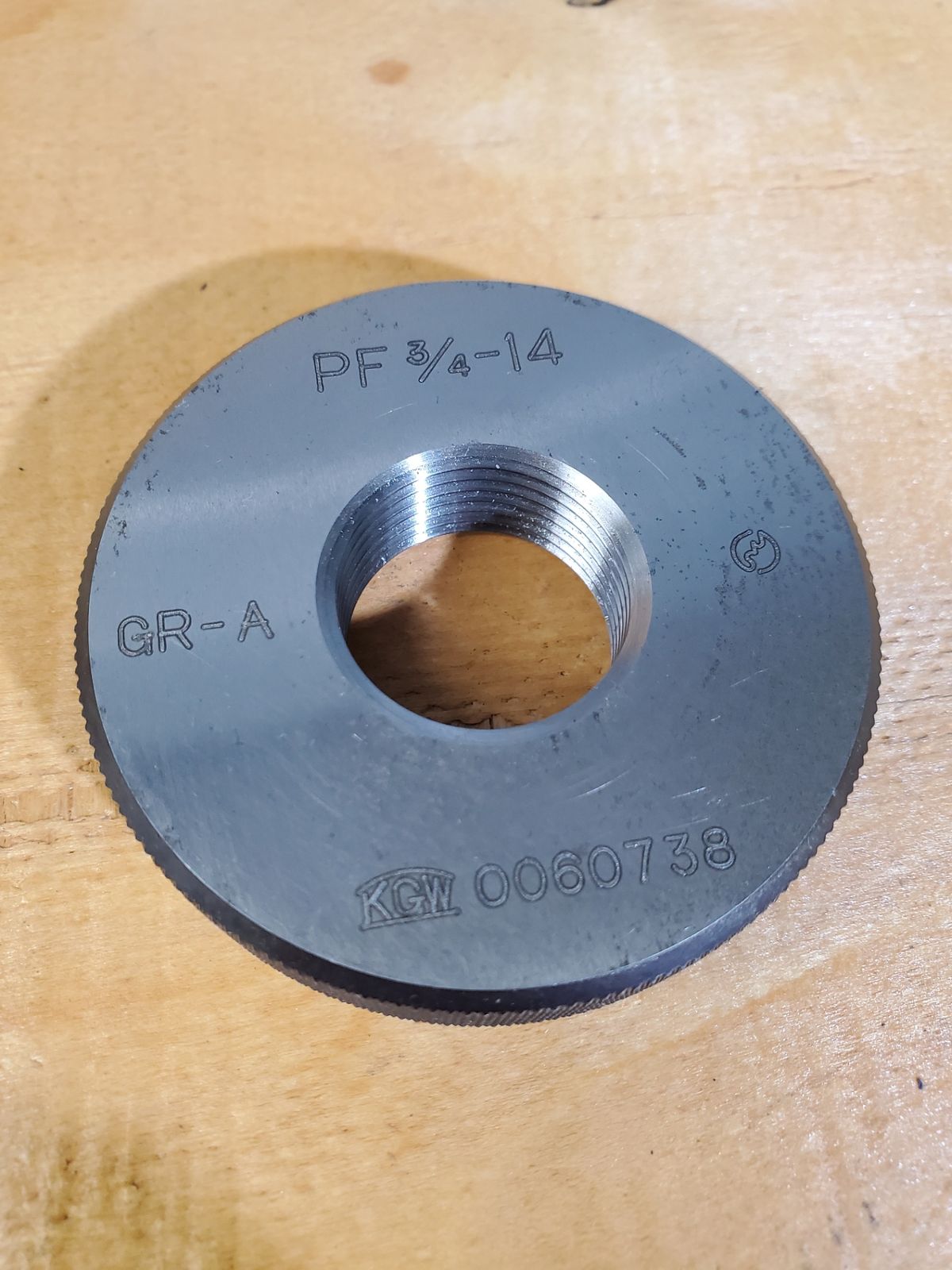 KGW 管用平行ネジ ネジリングゲージ セット PF 3 4-14山