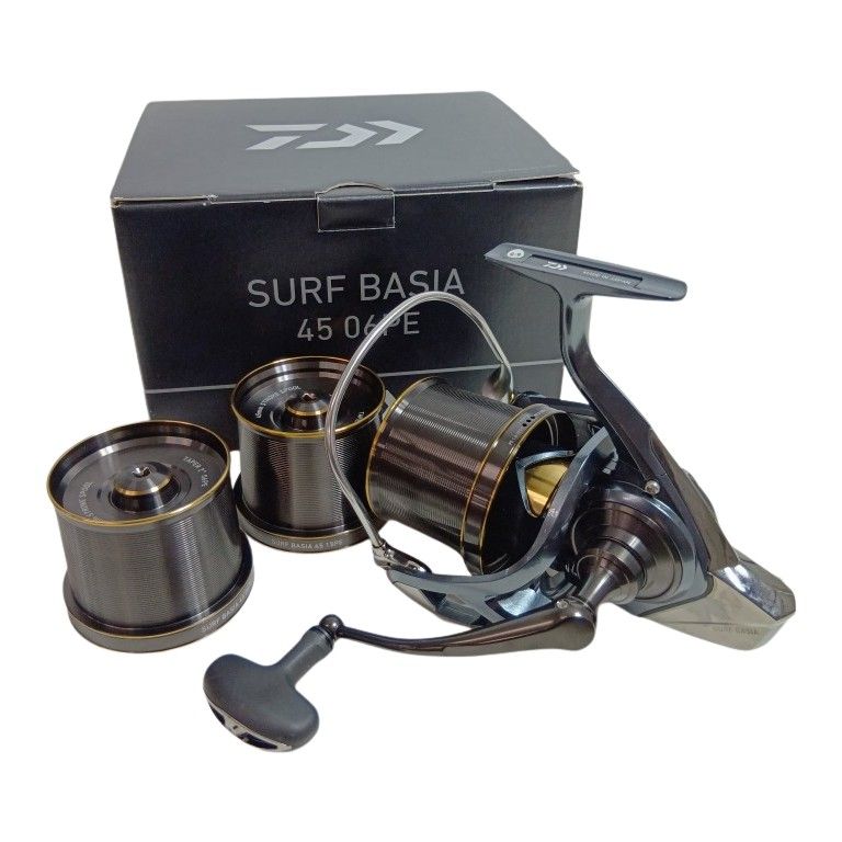 DAIWA ダイワ 309097 釣り用品 リール スピニングリール 21サーフベーシア 45 06 PE 15 PEスプール 付 キズ有 程度AB 替えスプール付き