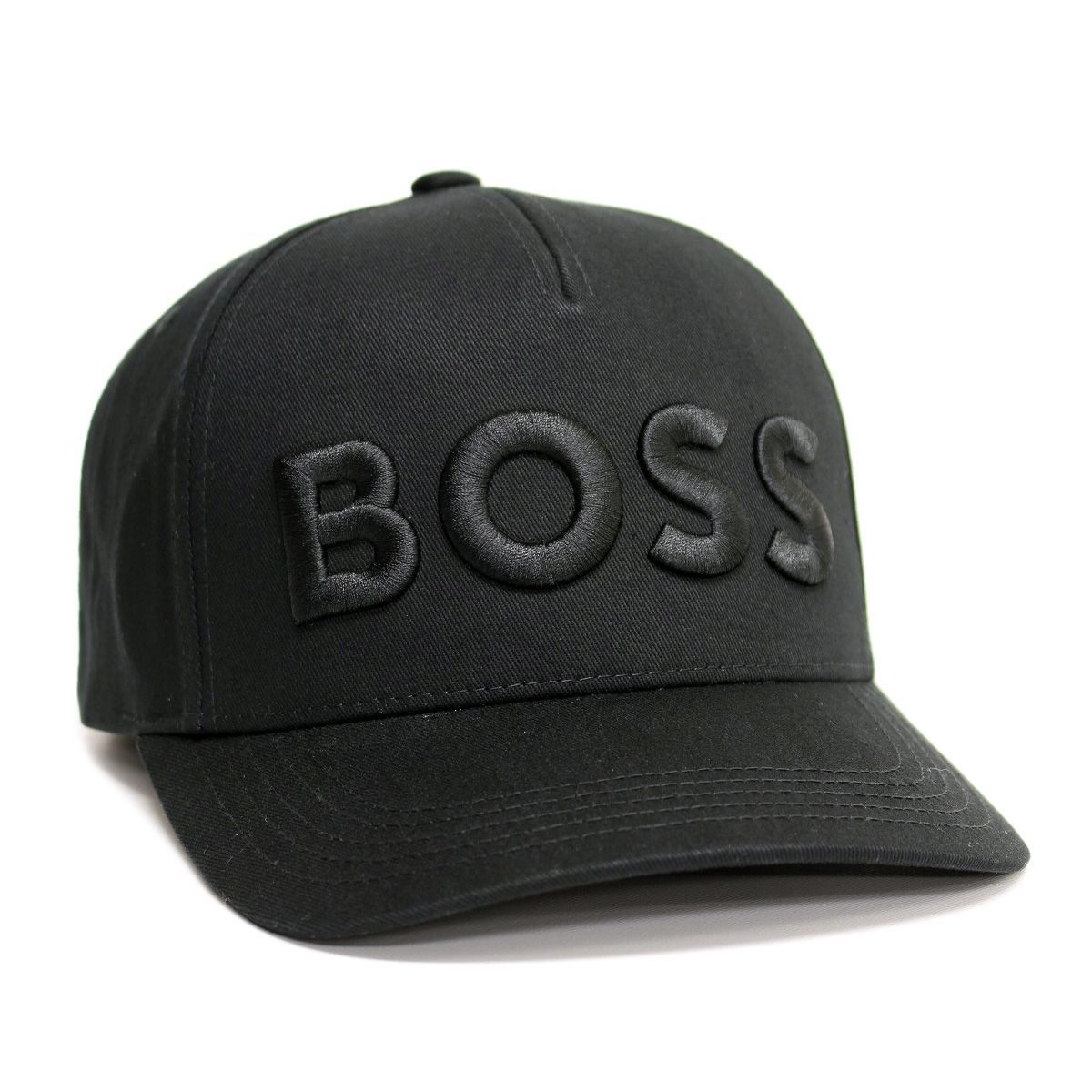 1 HUGO BOSS ヒューゴボス 002 ブラック ベースボールキャップ ロゴ 刺繍 男女兼用