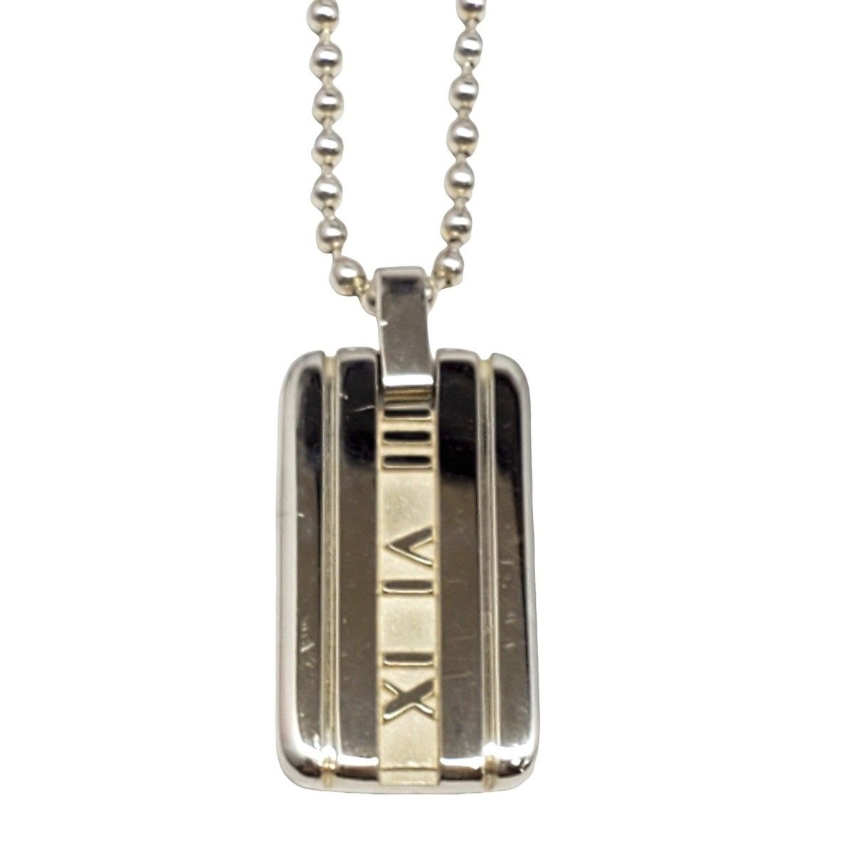 Tiffany & Co. SV925アトラスネックレスプレートボールチェーン TIFFANY&Co. ティファニー アトラス ネックレス プレート ボール