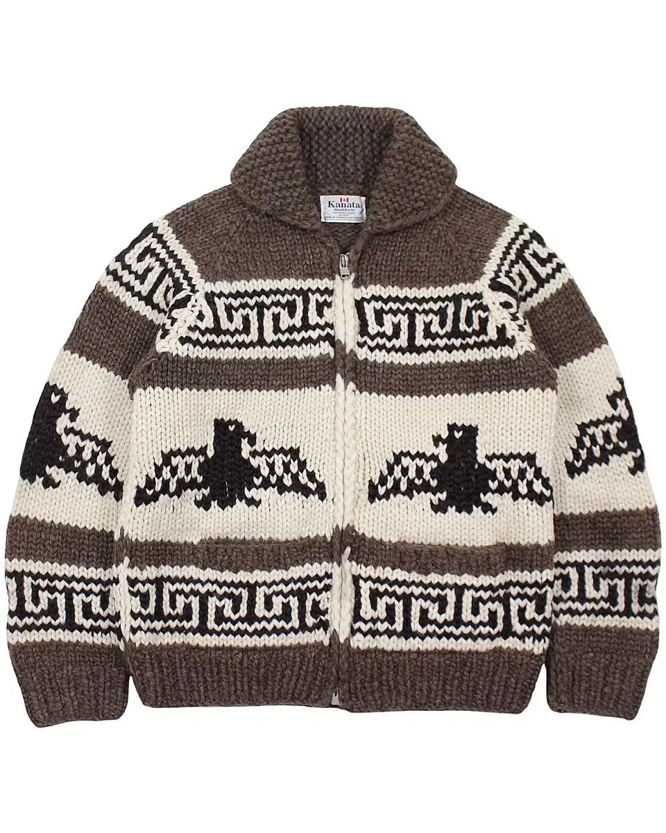 深海 奏太 ウール カウチン ジップアップ セーター サンダーバード カナダ