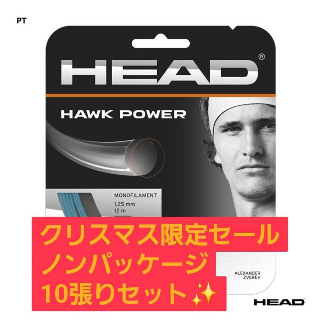 HEAD HAWK POWER 1.25 mm ノンパッケージ10張りセット