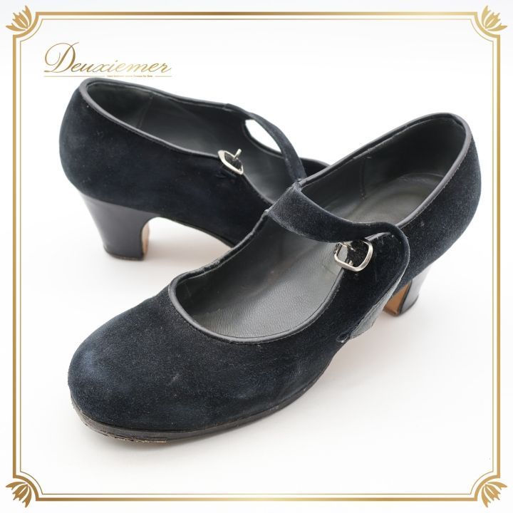 フラメンコ 衣装 シューズ 5サイズ ガジャルド gallardo ブラック系 黒