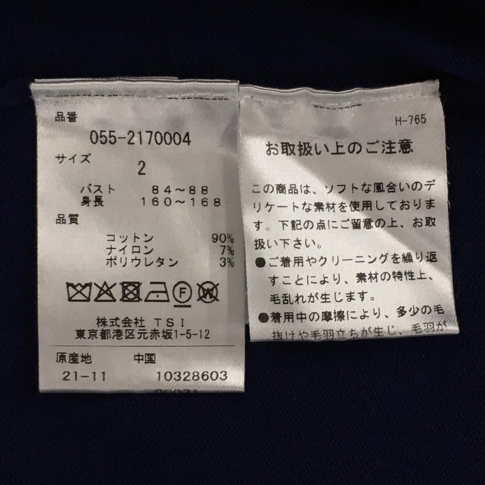 パーリーゲイツ ハイネックセーター ピンク×白 ロゴ ニット レディース