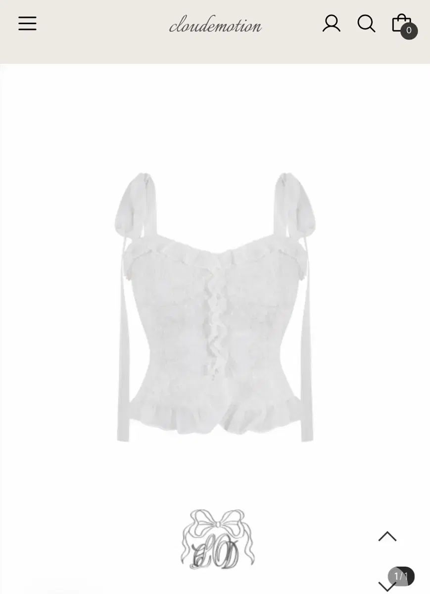 Cloudemotion Coachella フリル リボン ブラウス 白