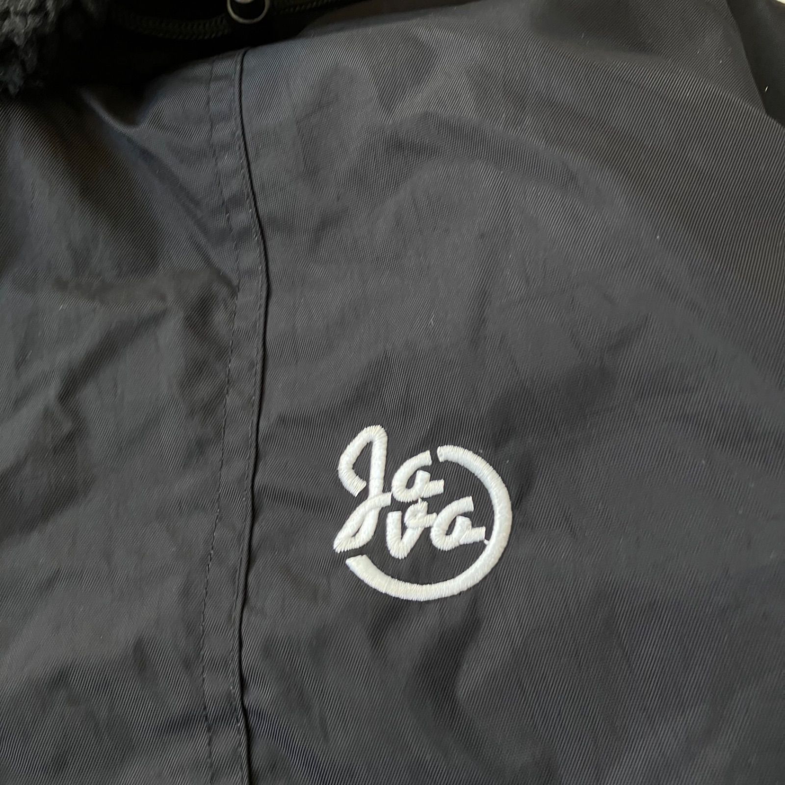美品 ナイロンジャケット アノラック 中綿入り JaVa ハーフジップ
