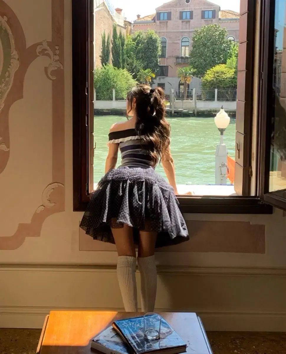 ソークッキー メリードット スカート ネイビー