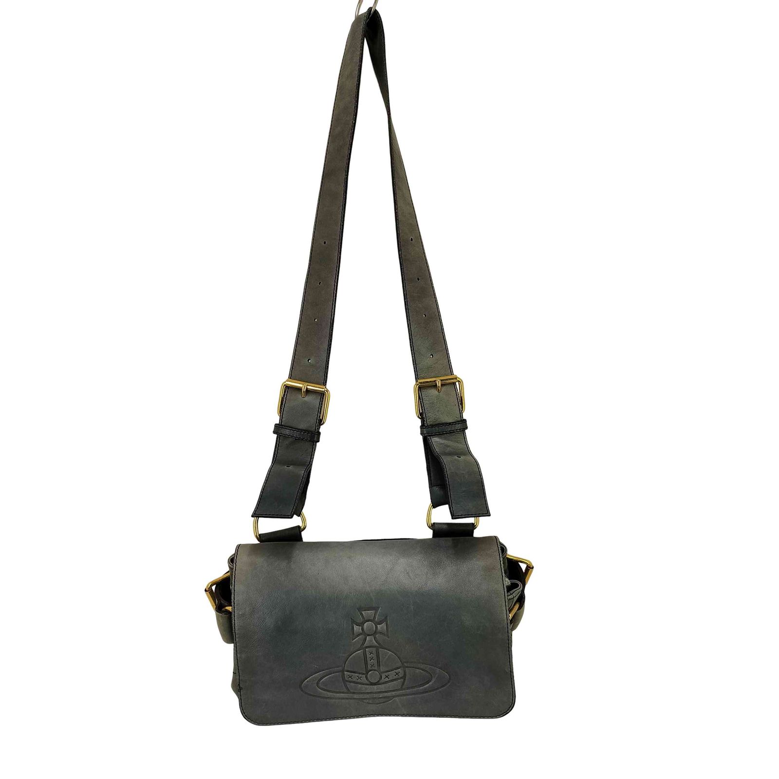 ヴィヴィアンウエストウッド Vivienne Westwood ORB オーブ レザーショルダーバッグ レディース 表記無