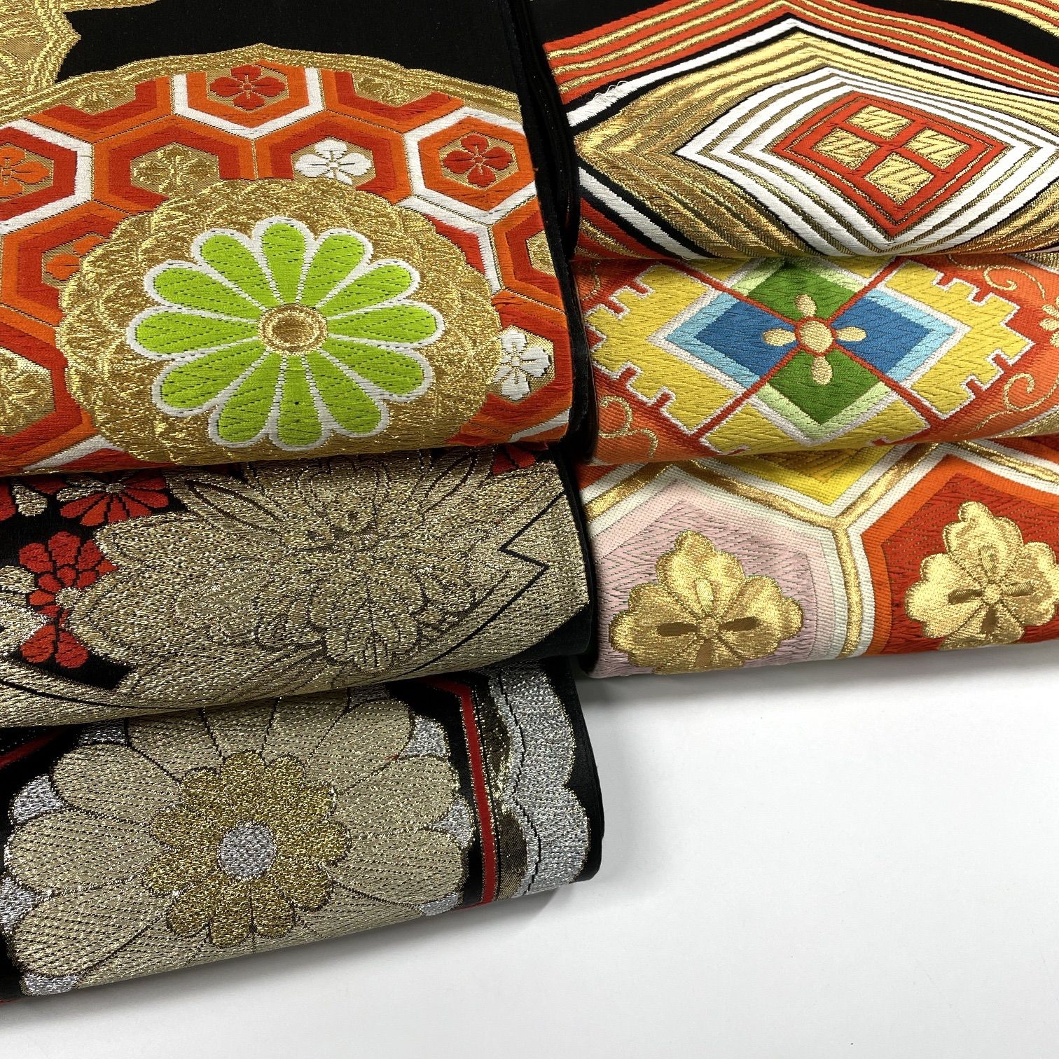 袋帯 6枚 正絹 帯まとめ売り 同梱購入歓迎 リメイク用 着付け練習用