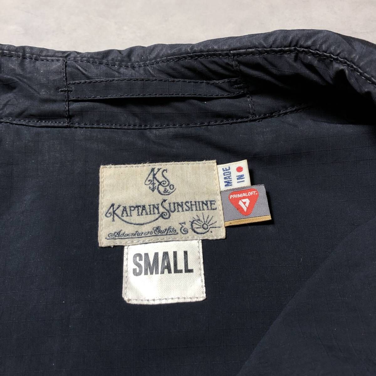 GQ4368◇KAPTAIN SUNSHINE : PRIMALOFT中綿ダブルブレストトレンチ