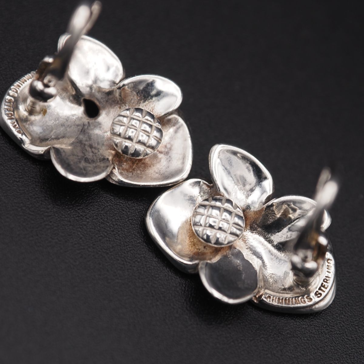  L 309 アンジェラ カミングス ANGELA CUMMINGS STERLING刻印 イヤリング デザイン シルバー イヤリング アクセサリー