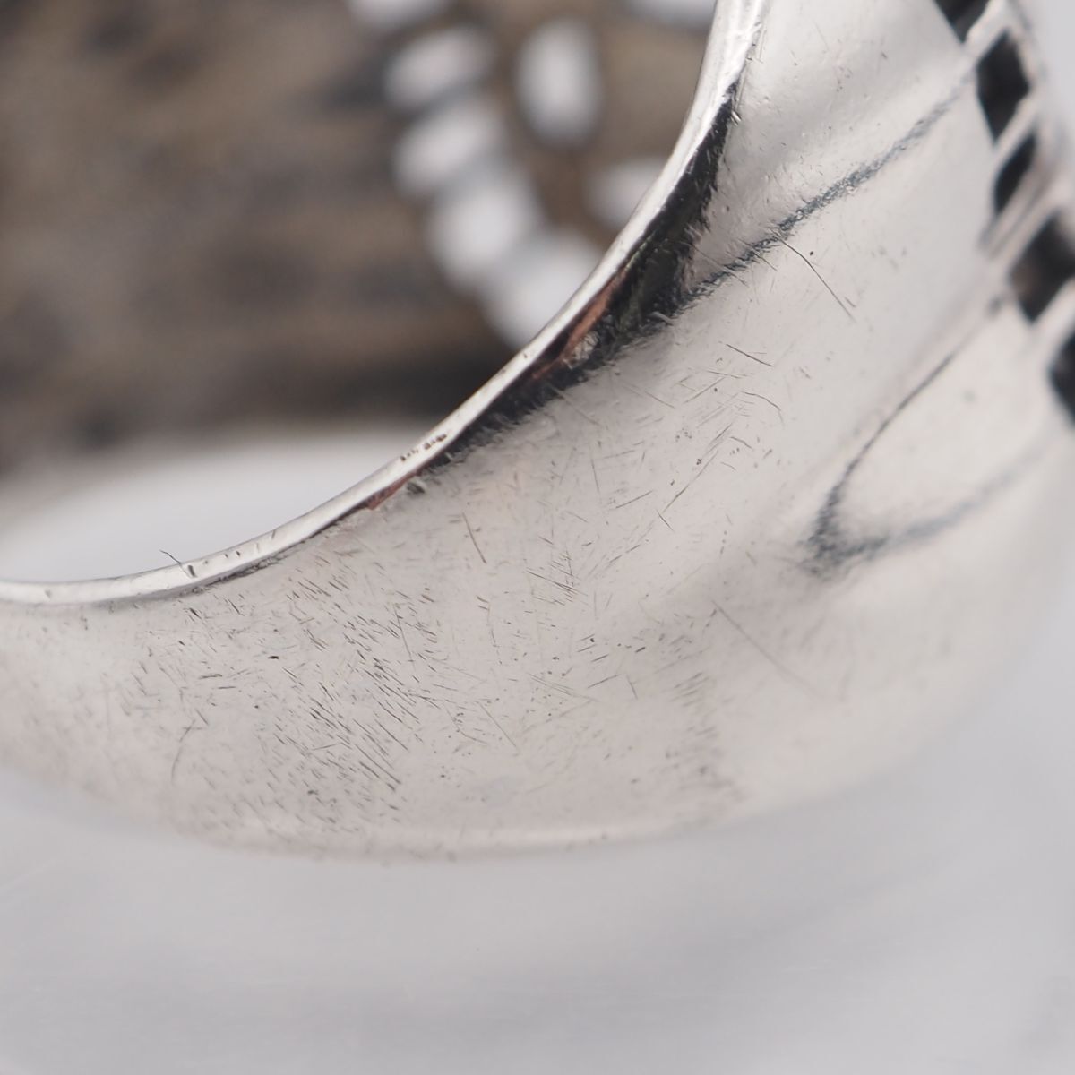 L524 アメジスト マーカサイト マルカジット リング 透かし彫り