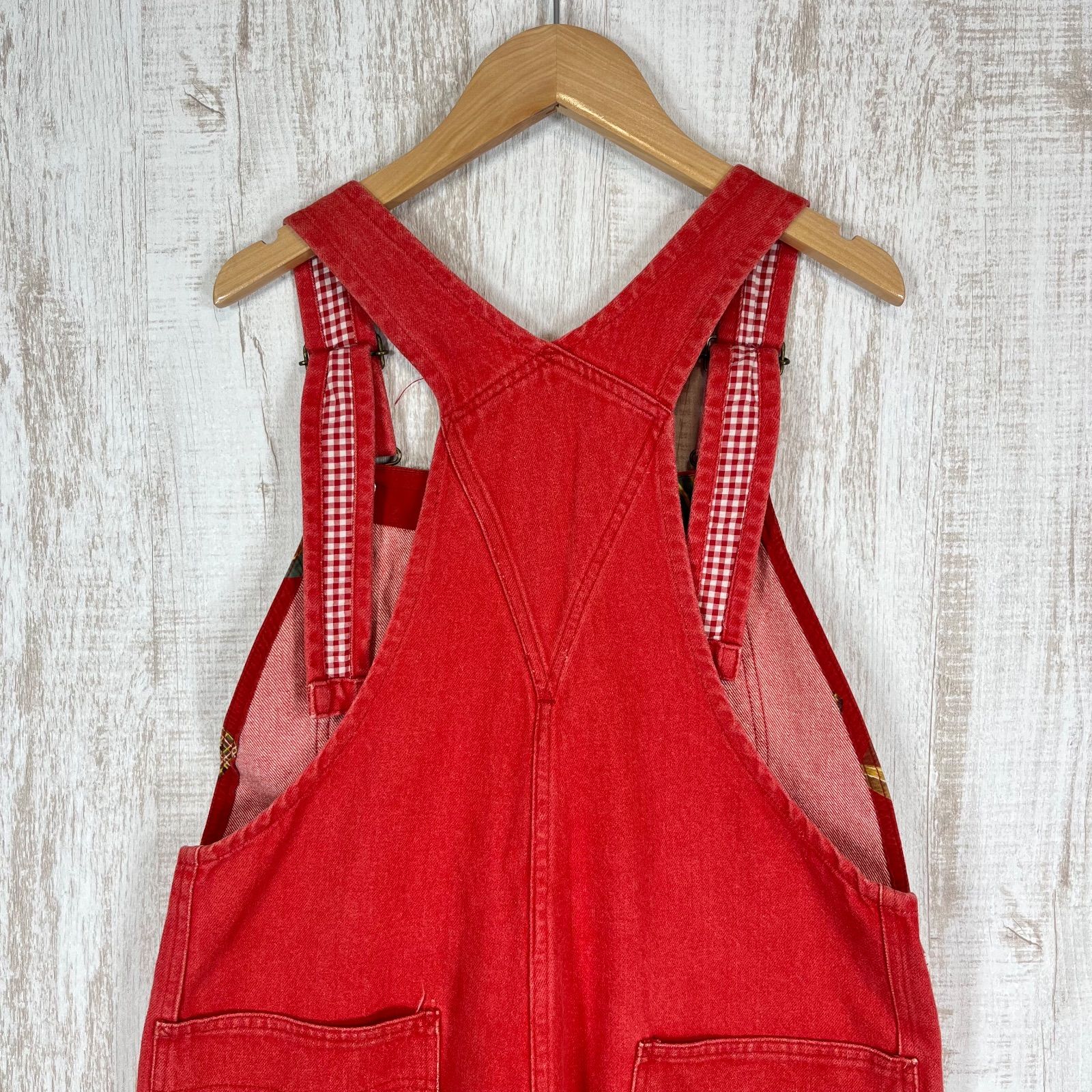 PINK HOUSE ピンクハウス ロゴ ビンテージ ギンガムチェック デニム 膝